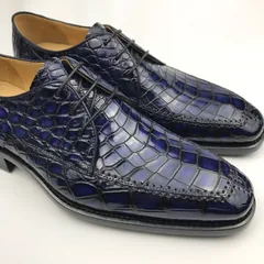 Genuine Crocodile Oxford Laces Leather Brogues Shoes BMBAS120197 image 7