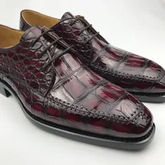 Genuine Crocodile Leather Derby Shoes BMBAS120199 image 3
