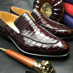 Scale-Patterned Dress Loafers BMBAS120201 image 2
