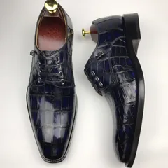 Fashion Men’s Crocodile Trend Leather Formal Shoes BMBAS12082 image 6
