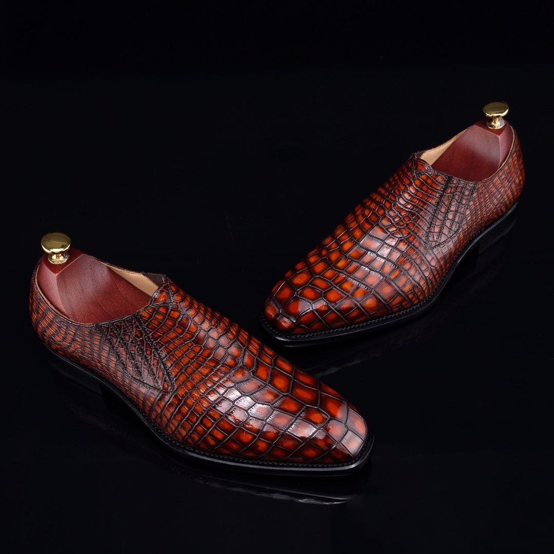 Crocodile Men’s Leather Loafer Driving Style BMBAS12058 image 3