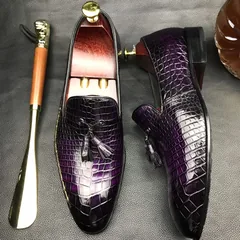 Genuine Crocodile Texture Penny Shoes BMPAS12085 image 5
