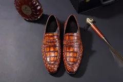 Croc Men’s Genuine Exotic Loafer Shoes BMBAS120103 image 1
