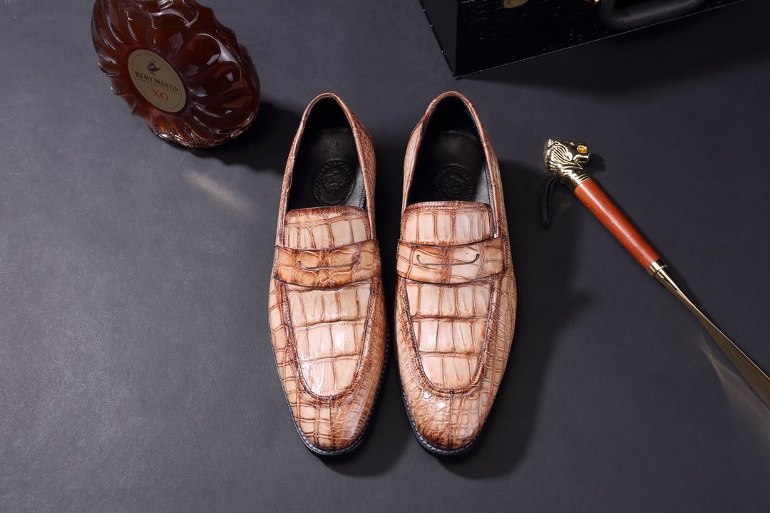Men Slip-on Business Crocodile Lightweight Flat BMKAS120105