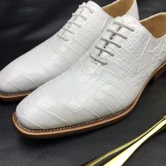 Mens Handcrafted Crocodile Oxford Shoe BMWAS120115 image 4
