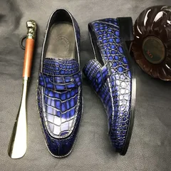 Mens Dress Shoes Genuine Crocodile Boat Shoes BMBAS120119 image 5