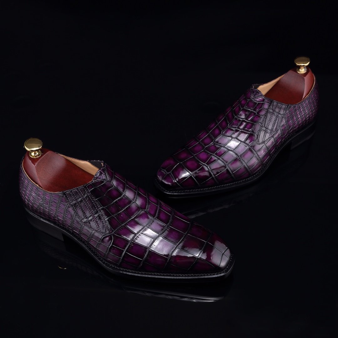 Men’s Loafer Slip On Crocodile Classical Shoes BMPAS12061 image 7
