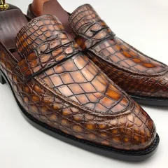 Crocodile Men’s Slip On Formal Classic Shoes BMBAS120136 image 3