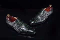 Mens Monk Strap Slip on Loafer Casual Comfortable Shoes BMGAS120137 image 3