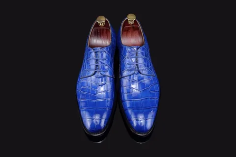 Genuine Crocodile Safety Work Derby Shoes BMBAS120139