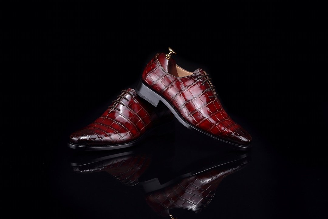 Mens classic Oxfords Crocodile Wedding Shoes BMBAS120140 image 6