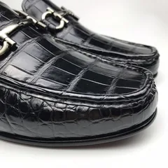 Crocodile Leather Casual Slip On Shoes Comfortable Loafer BMBAS120150 image 3