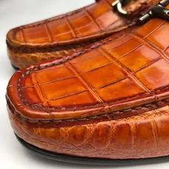 Mens Crocodile Loafers Slip on Boat Shoes BMBAS120152 image 5