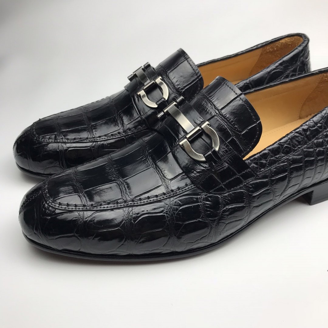 New Fall Crocodile Classic Slip On Penny Shoe BMBAS120155 image 6