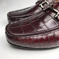 Crocodile Leather Men’s Penny Loafer BMBAS120157 image 5