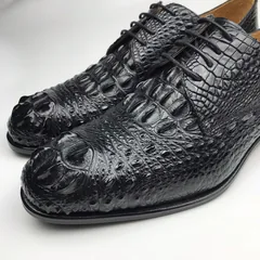 Men’s Crocodile Derby Dress Shoes BMBAS120159 image 5