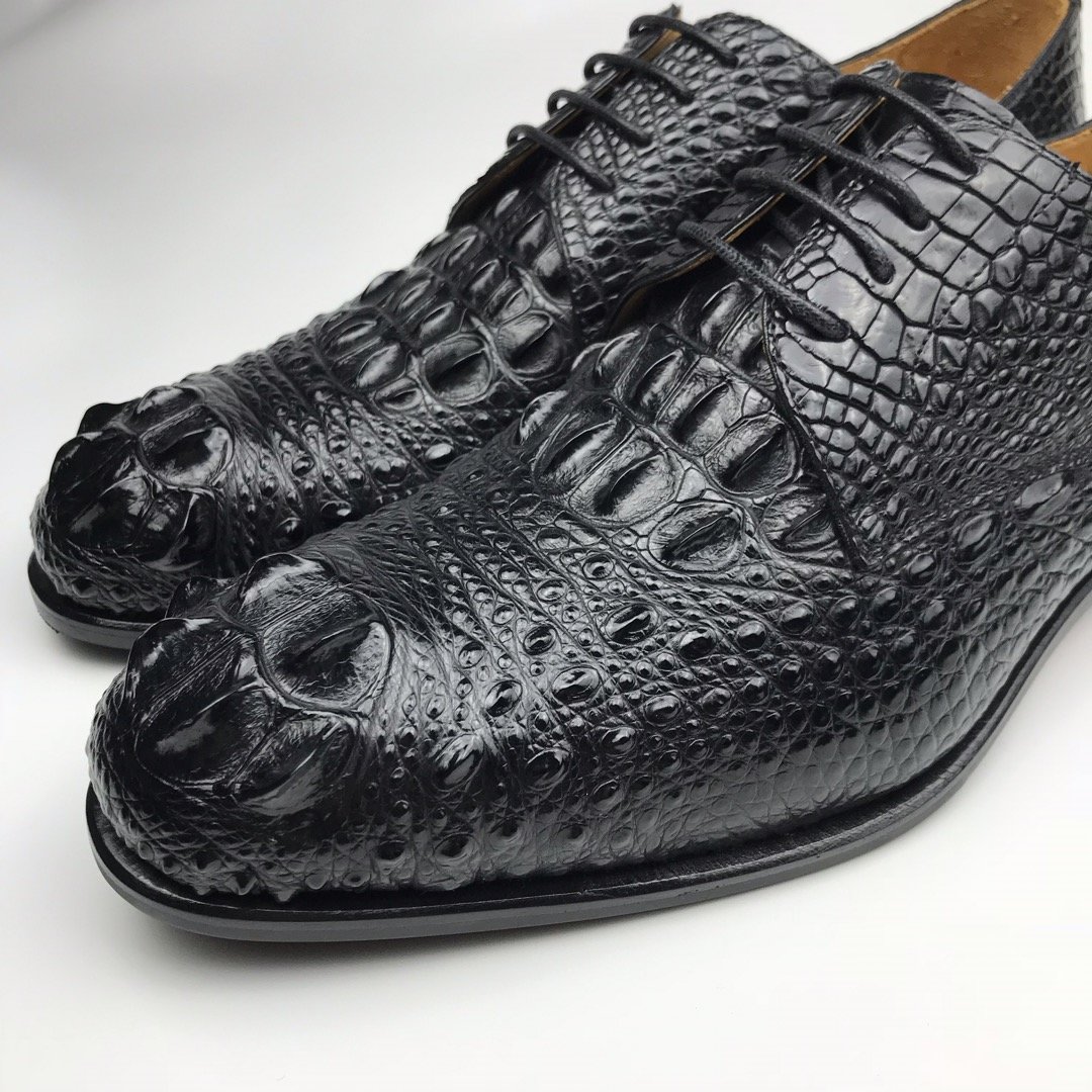 Men’s Crocodile Derby Dress Shoes BMBAS120159 image 5