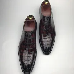 Smooth Scale-Patterned Oxford Shoes BMBAS12066 image 5