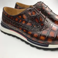 Men’s Crocodile Oxfords Shoes Brogue Casual Dress BMBAS120169 image 5