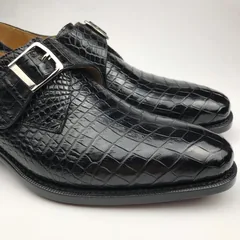 Crocodile Monk Strap Men’s Shoe BMBAS120174 image 5