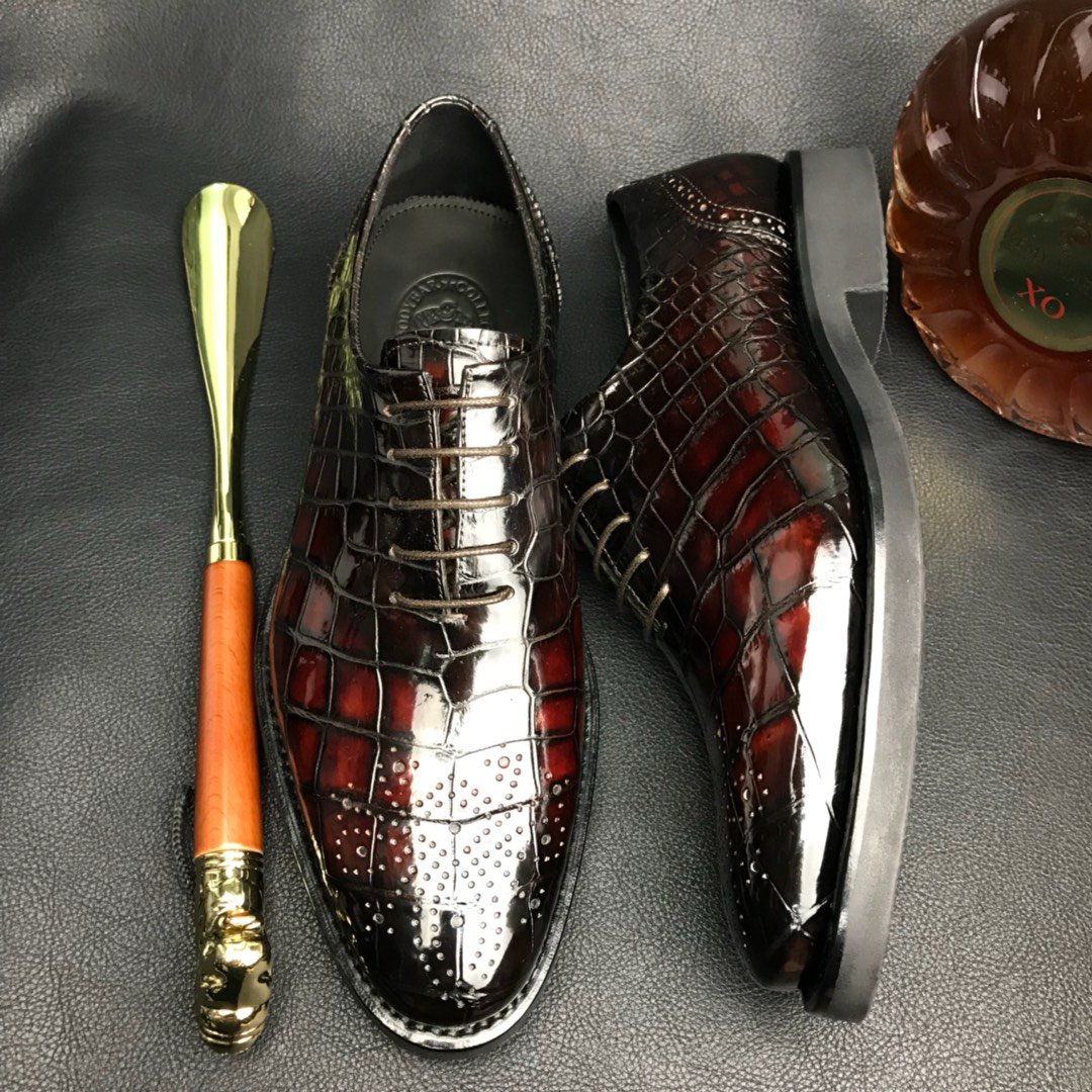 Crocodile Classic Bi-color Dress boots BMBAS120188 image 5