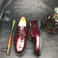 Men Crocodile Walking Formal Business Shoes BMBAS12069 image 5