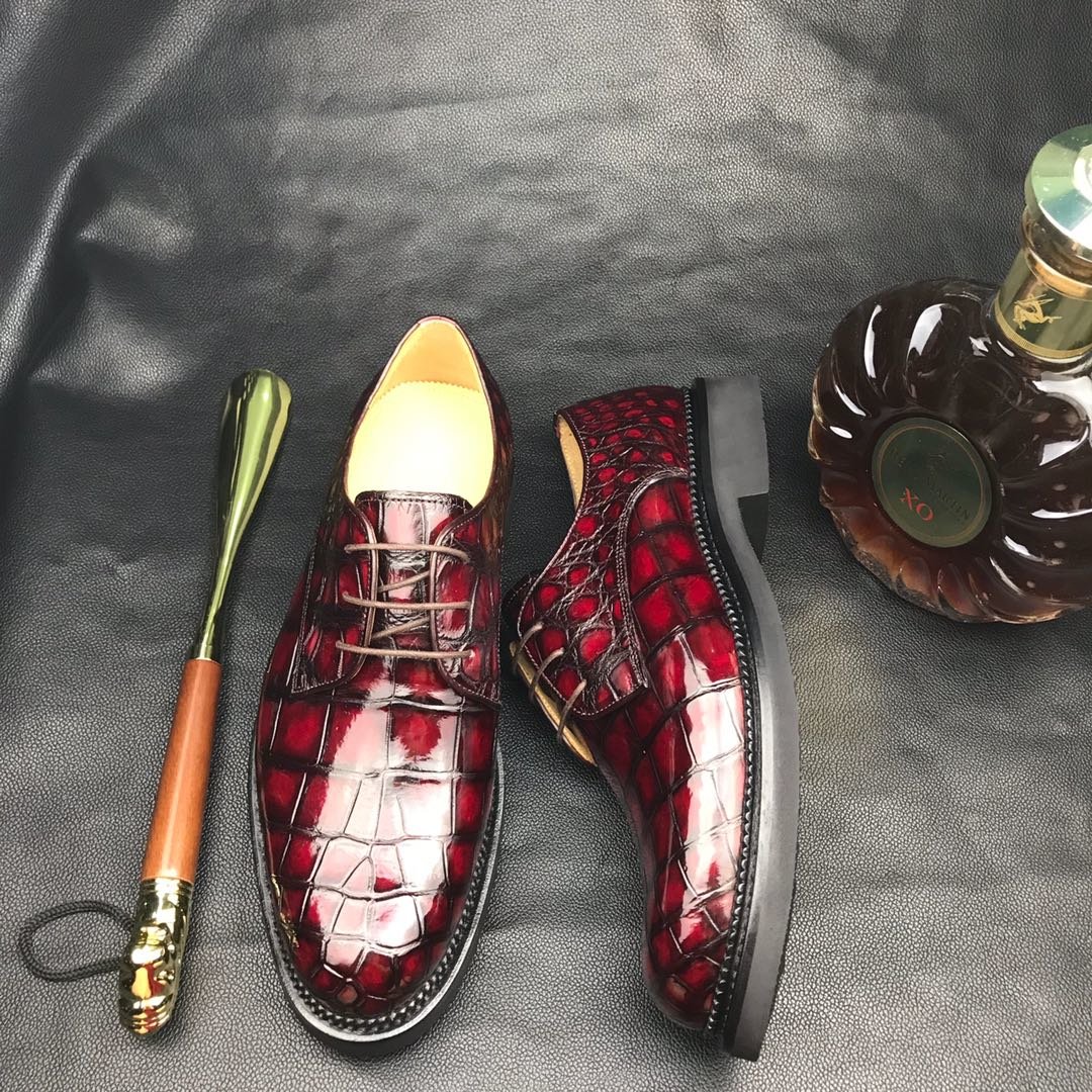 Men Crocodile Walking Formal Business Shoes BMBAS12069 image 5
