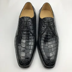 Genuine Crocodile Leather Vintage Handmade Shoes BMBAS120198 image 1