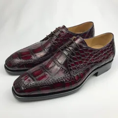 Genuine Crocodile Leather Derby Shoes BMBAS120199 image 4