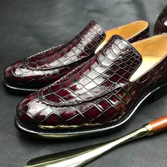 Scale-Patterned Dress Loafers BMBAS120201 image 3
