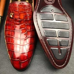 Driving Loafers Boat Shoes Slip On Crocodile BMBAS12084 image 5