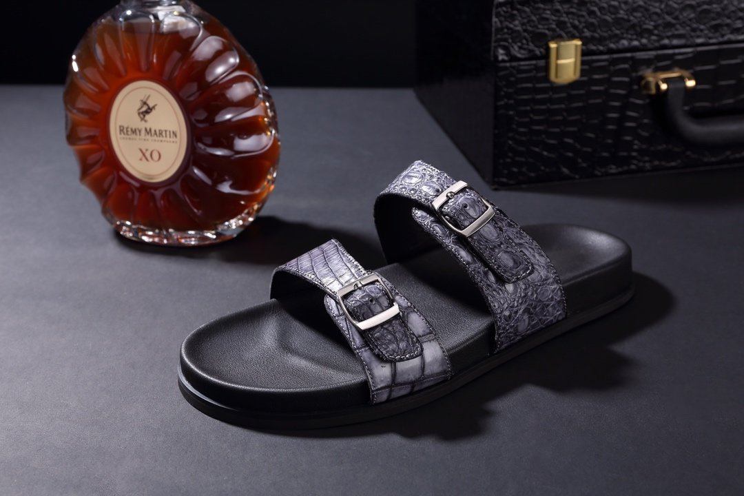 Men Youth Trend Crocodile Beach Slippers BMGAS120110 image 5