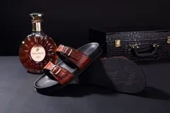 Men’s Casual Slip On Leather Crocodile Slippers BMOAS120111 image 6