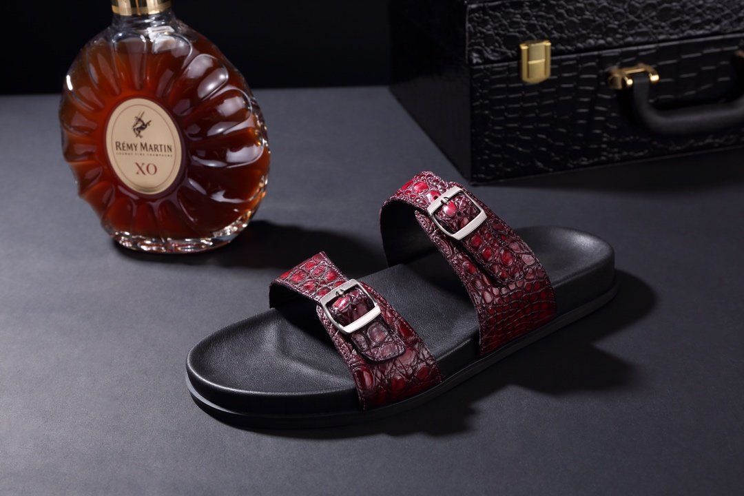 Crocodile Fashion Men Breathable Beach Slippers BMOAS120112 image 5