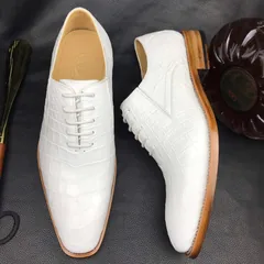 Mens Handcrafted Crocodile Oxford Shoe BMWAS120115 image 5