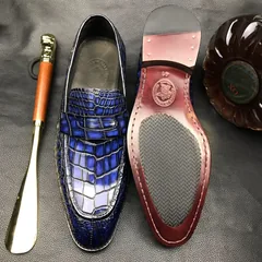 Mens Dress Shoes Genuine Crocodile Boat Shoes BMBAS120119 image 6