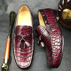 Men’s Crocodile Tassel Loafer Slip On BMBAS120122 image 5