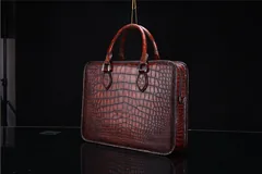Crocodile Leather Handbag Briefcase BMBAB120124 image 6