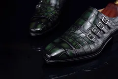 Mens Monk Strap Slip on Loafer Casual Comfortable Shoes BMGAS120137 image 4
