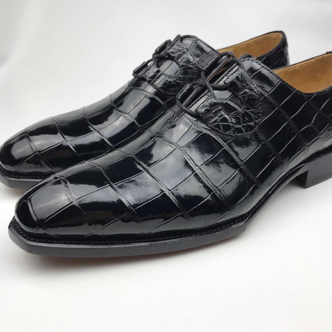 Crocodile Men’s Genuine Leather Special Lace up Oxford BMBAS120141 image 5