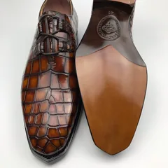 Handmade Chinese Shoes Crocodile Oxford BMBAS120144 image 5