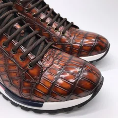 Men’s Genuine Crocodile Real Skin Fashion Sneaker BMBAS120147 image 6
