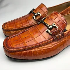 Mens Crocodile Loafers Slip on Boat Shoes BMBAS120152 image 6