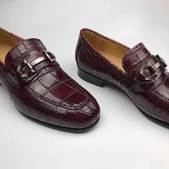 Men Slip On Crocodile Shoes Casual Comfortable Flats BMBAS120153 image 5