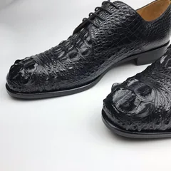 Men’s Crocodile Derby Dress Shoes BMBAS120159 image 6