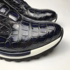 Crocodile Genuine Leather Derby Handmade Shoes BMBAS120167 image 6