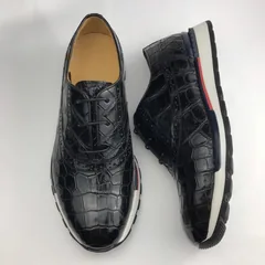 Men’s Crocodile Leather Oxford Shoes Casual Sneaker BMBAS120172 image 6