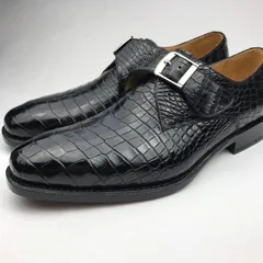 Crocodile Monk Strap Men’s Shoe BMBAS120174 image 6