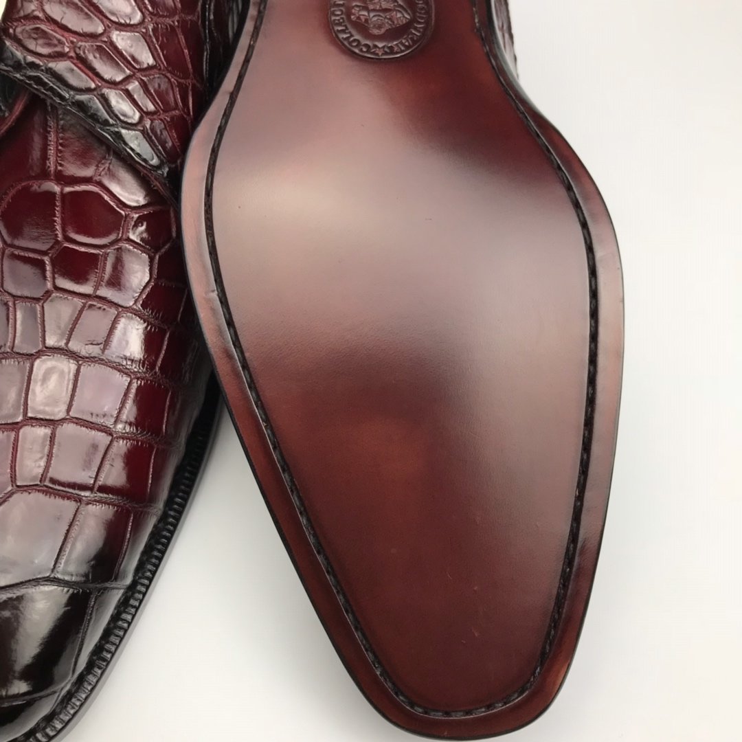 Crocodile Leather Moccasins Loafer BMBAS120175 image 6