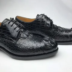 Horn back Crocodile Low Top Derby Shoes BMBAS120182 image 5